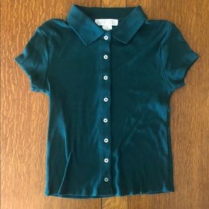 NWOT brandy-esc button-up collared shirt